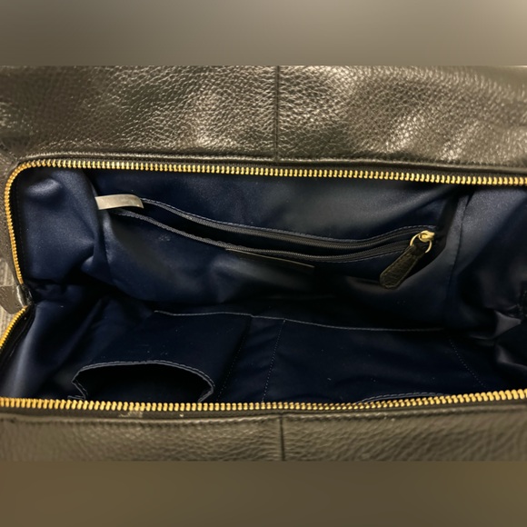 Coach Large Black Tote Pebble Leather - Picture 8 of 16